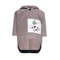Beige Cotton Fleece Hoodie for Baby