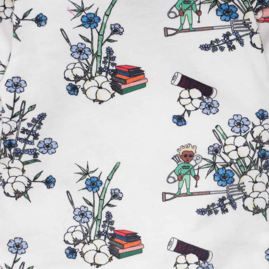 White Floral Baby Sweatshirt