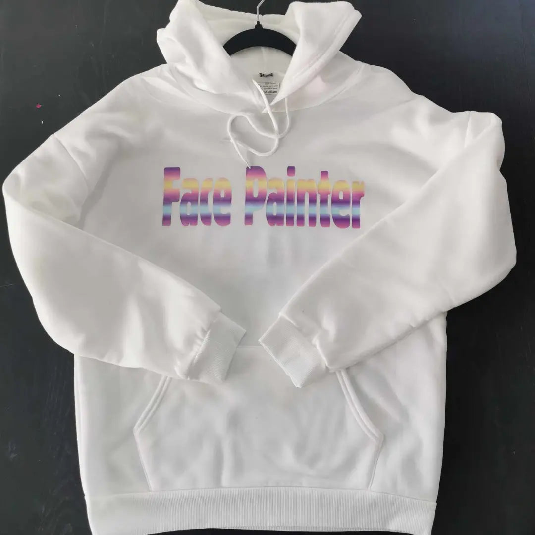 Winter Face Painter Hoodie - White