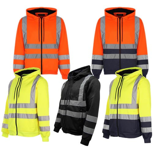 Hi Vis HV008 Hooded Zipper
